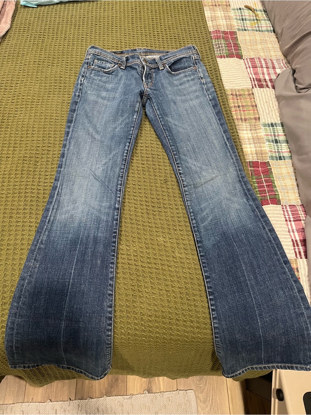Citizens Of Humanity Medium-to-Dark Blue Flared Jeans